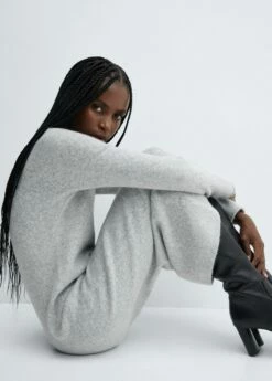 Robe Maille Col Montant -Promos Mango Boutique 57047726 91 D2