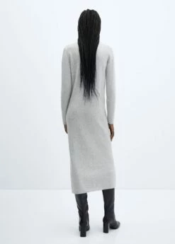 Robe Maille Col Montant -Promos Mango Boutique 57047726 91 R