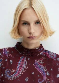 Robe Fluide En Imprimé Cachemire -Promos Mango Boutique 57047729 76 D1