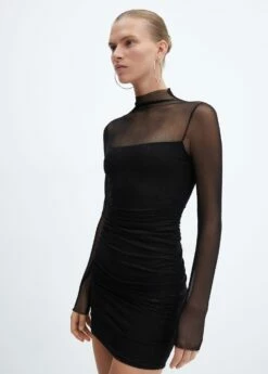 Robe Drapée Brillante