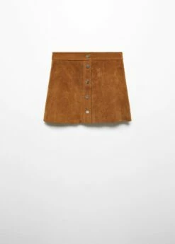 Jupe Cuir Boutons -Promos Mango Boutique 57047752 09 B
