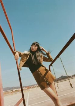 Jupe Cuir Boutons -Promos Mango Boutique 57047752 09 D6