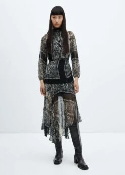 Robe Base Asymétrique -Promos Mango Boutique 57047756 99 99999999 01