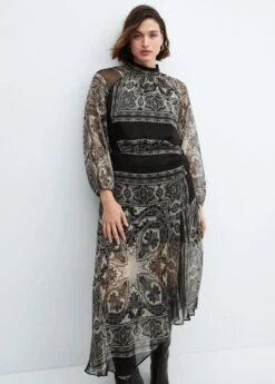 Robe Base Asymétrique -Promos Mango Boutique 57047756 99 D4