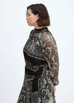 Robe Base Asymétrique -Promos Mango Boutique 57047756 99 D5