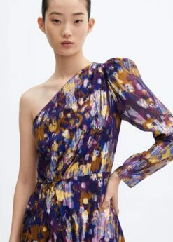 Robe Imprimée épaules Dénudées -Promos Mango Boutique 57048268 65 D1