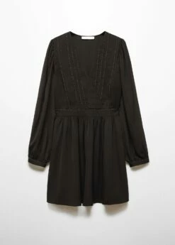 Robe Fluide Détail Perles -Promos Mango Boutique 57048271 99 B