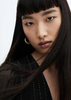 Robe Fluide Détail Perles -Promos Mango Boutique 57048271 99 D1