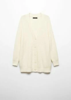 Cardigan Maille Col V -Promos Mango Boutique 57048273 01 B