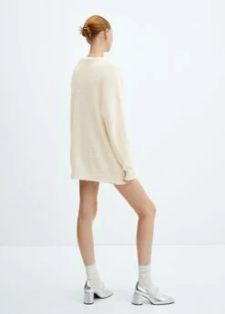 Cardigan Maille Col V -Promos Mango Boutique 57048273 01 R