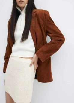 Minijupe Maille Texturée -Promos Mango Boutique 57048274 05 D6