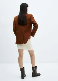 Minijupe Maille Texturée -Promos Mango Boutique 57048274 05 R