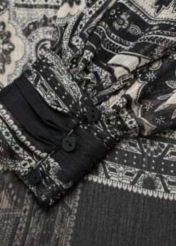 Blouse Semi-transparente Imprimée -Promos Mango Boutique 57048277 99 D8