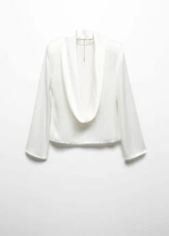 Blouse épaulettes Ouverte Dans Le Dos 17 Blouse épaulettes Ouverte Dans Le Dos -Promos Mango Boutique 57049106 01 D0