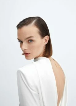 Blouse épaulettes Ouverte Dans Le Dos 13 Blouse épaulettes Ouverte Dans Le Dos -Promos Mango Boutique 57049106 01 D1