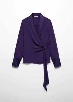 Blouse Cache-cœur Revers -Promos Mango Boutique 57049108 56 B