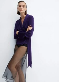 Blouse Cache-cœur Revers -Promos Mango Boutique 57049108 56 D2