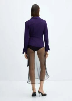 Blouse Cache-cœur Revers -Promos Mango Boutique 57049108 56 R