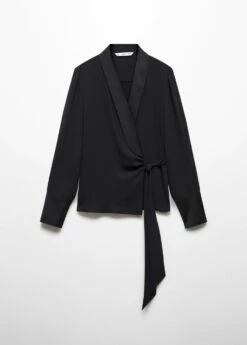 Blouse Cache-cœur Revers -Promos Mango Boutique 57049108 99 B