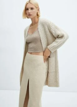 Cardigan En Fils Métallisés