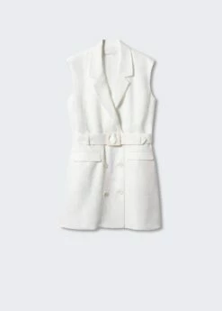 Robe 100 % Lin Revers 13 Robe 100 % Lin Revers -Promos Mango Boutique 57050010 02 B