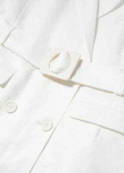 Robe 100 % Lin Revers 12 Robe 100 % Lin Revers -Promos Mango Boutique 57050010 02 D8