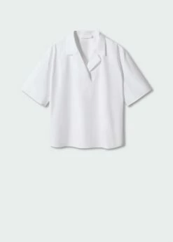 Chemise Coton Manches Courtes 20 Chemise Coton Manches Courtes -Promos Mango Boutique 57050113 02 B