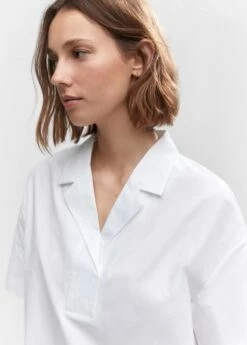 Chemise Coton Manches Courtes 18 Chemise Coton Manches Courtes -Promos Mango Boutique 57050113 02 D1