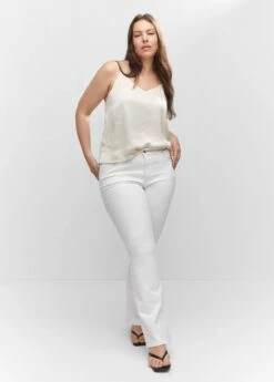 Top Satiné Bretelles -Promos Mango Boutique 57050188 05 D3