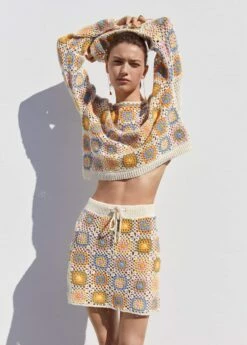 Pull-over Crochet Manches Cloche