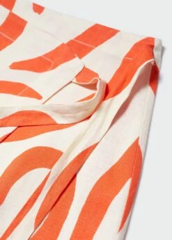 Jupe Imprimée Lin 12 Jupe Imprimée Lin -Promos Mango Boutique 57050266 05 D8