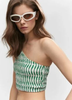 Top Asymétrique Froncé -Promos Mango Boutique 57050267 43 D1