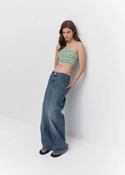 Top Asymétrique Froncé -Promos Mango Boutique 57050267 43 D2