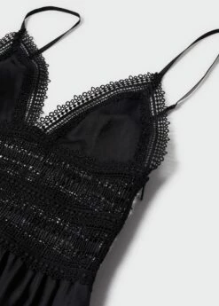 Robe Empiècements Dentelle 18 Robe Empiècements Dentelle -Promos Mango Boutique 57050268 99 D8