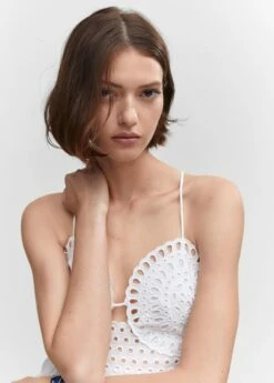 Robe Col Brodé -Promos Mango Boutique 57050278 01 D1