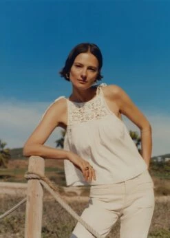 Top Empiècement Crochet -Promos Mango Boutique 57050282 05 D6