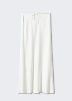 Jupe Longue Nœud 23 Jupe Longue Nœud -Promos Mango Boutique 57050303 01 B