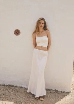 Jupe Longue Nœud 21 Jupe Longue Nœud -Promos Mango Boutique 57050303 01 D6