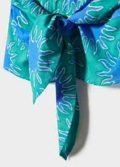 Top Bandeau Nœud Imprimé -Promos Mango Boutique 57050382 46 D8
