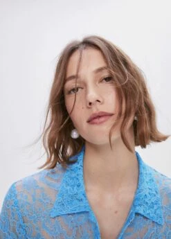 Chemise Guipure Nœuds -Promos Mango Boutique 57050468 52 D1