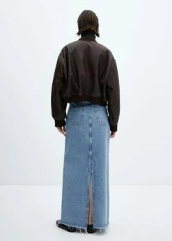 Jupe Longue En Jean -Promos Mango Boutique 57050476 TM R