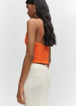 Crop Top Texturé 17 Crop Top Texturé -Promos Mango Boutique 57050482 20 R