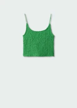 Crop Top Texturé 27 Crop Top Texturé -Promos Mango Boutique 57050482 43 B