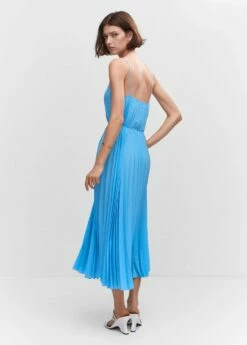 Robe Plissée Cordon -Promos Mango Boutique 57050483 50 R