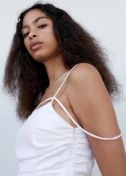 Robe Froncée Bretelles 13 Robe Froncée Bretelles -Promos Mango Boutique 57050486 02 D1