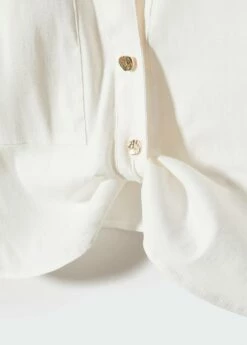 Chemise Crop Nœud -Promos Mango Boutique 57050487 01 D8