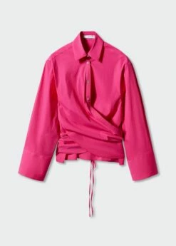 Chemise Croisée Nœud -Promos Mango Boutique 57050488 88 B