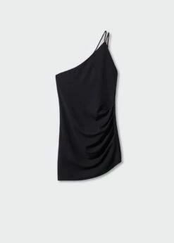 Robe Courte Asymétrique -Promos Mango Boutique 57051083 99 B