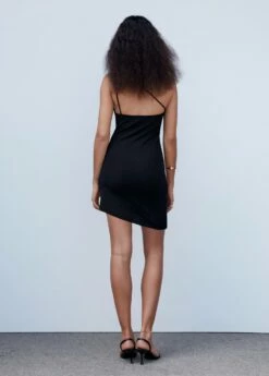 Robe Courte Asymétrique -Promos Mango Boutique 57051083 99 R