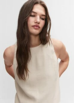 Crop Top Bretelles Larges -Promos Mango Boutique 57052001 05 D1